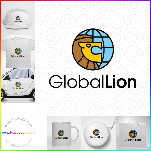 購買此全球的獅子logo設計65335
