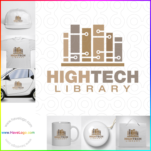 購買此高科技圖書館logo設計62998