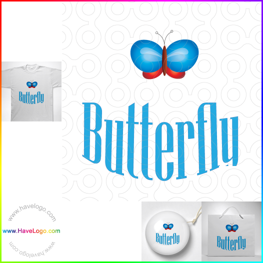 購買此蝴蝶logo設計10273