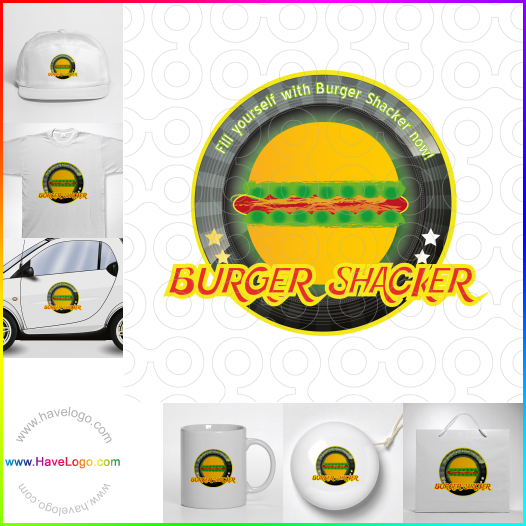 логотип гамбургер - 30634