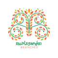 логотип цветочный дизайнер
