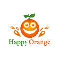 Glückliche Orange Logo