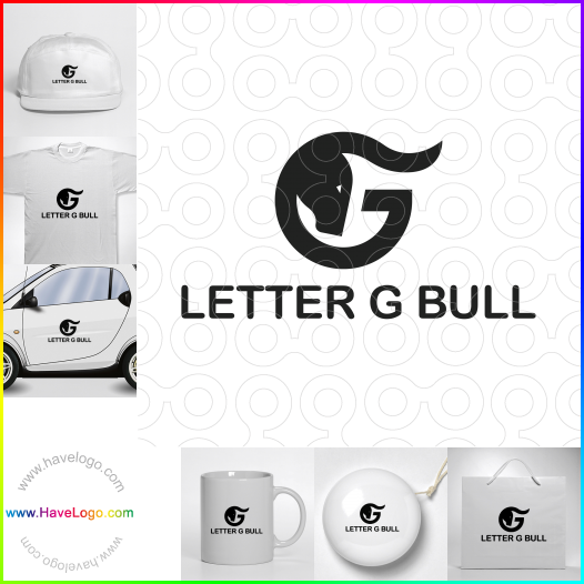 購買此字母G的公牛logo設計61187