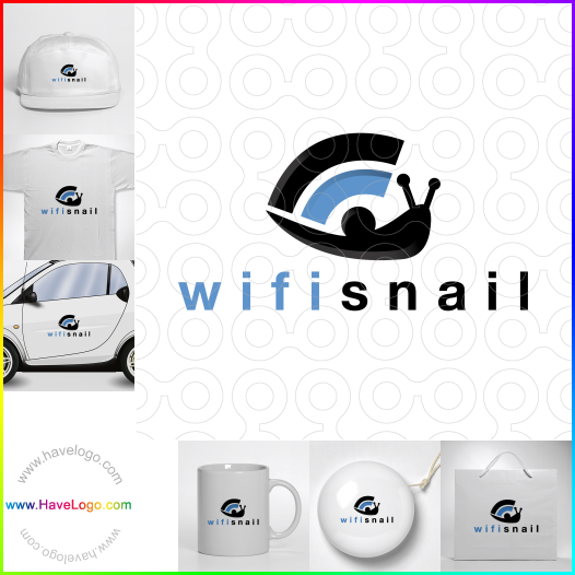 このWifi Snailのロゴデザインを購入する - 63059