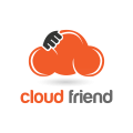 логотип облачный друг