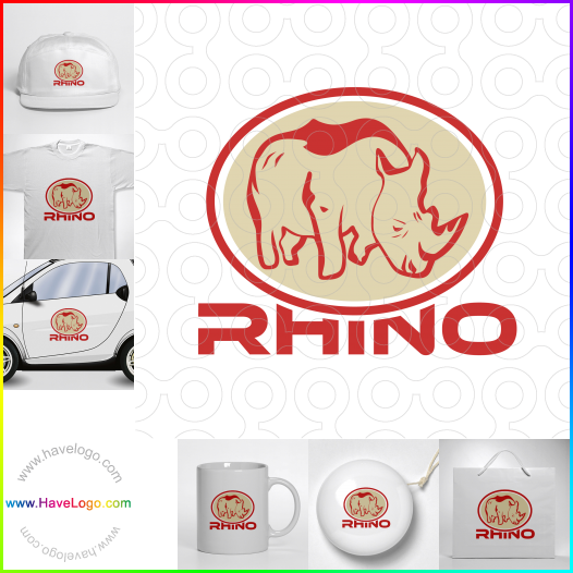 логотип носорог - 35678