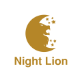 晚上,獅子Logo