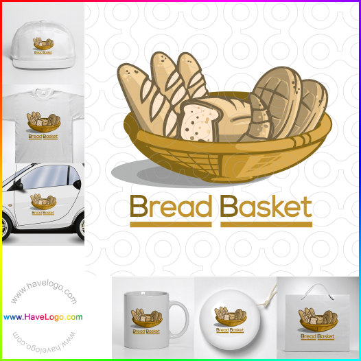 このパンのバスケットのロゴデザインを購入する - 67029
