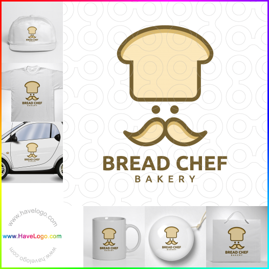 このパンのシェフのパン屋のロゴデザインを購入する - 62234