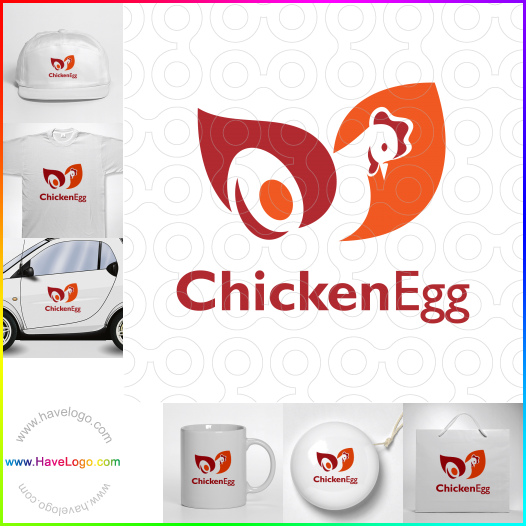 логотип Куриное яйцо - 62819