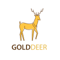 金色的鹿Logo