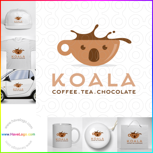 購買此考拉咖啡logo設計60637