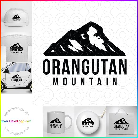 このオランウータン山のロゴデザインを購入する - 66207