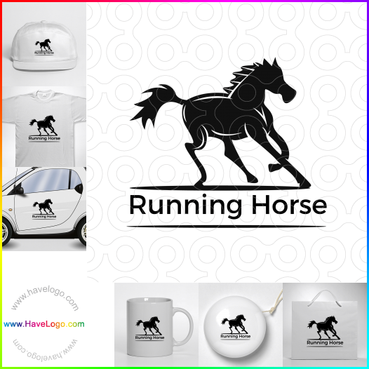 логотип Бегущая лошадь - 60803