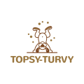 Topsy turvy logo