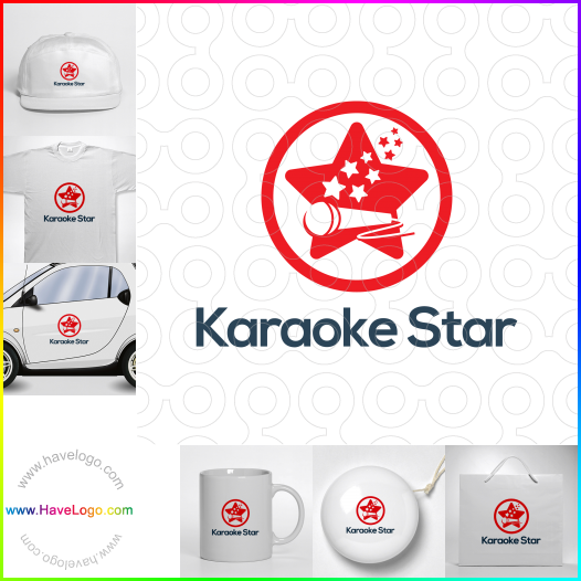 логотип Караоке звезда - 59972