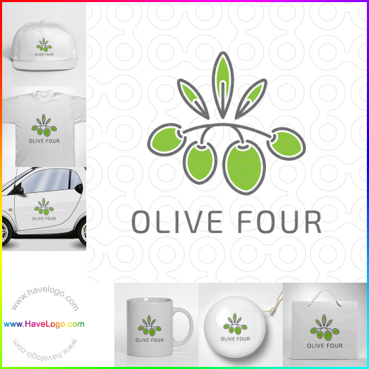 логотип Оливковая четверка - 66487