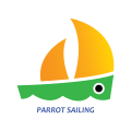  Parrot sailing  logo