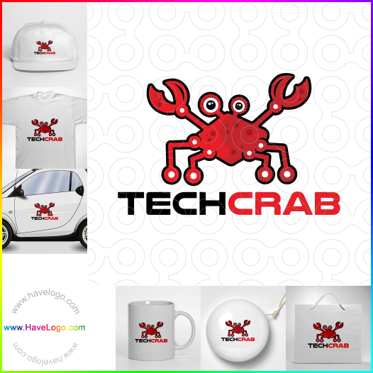 このTech Crabのロゴデザインを購入する - 61411