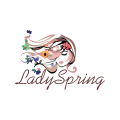 логотип дама
