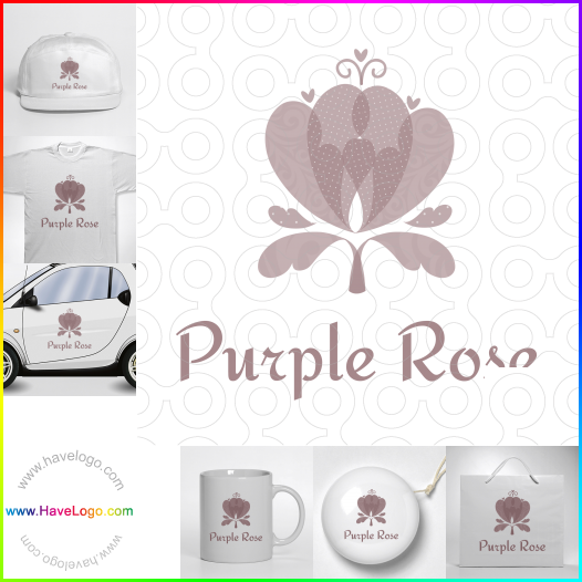 購買此紫色logo設計40356