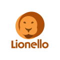 ライオンの顔ロゴ