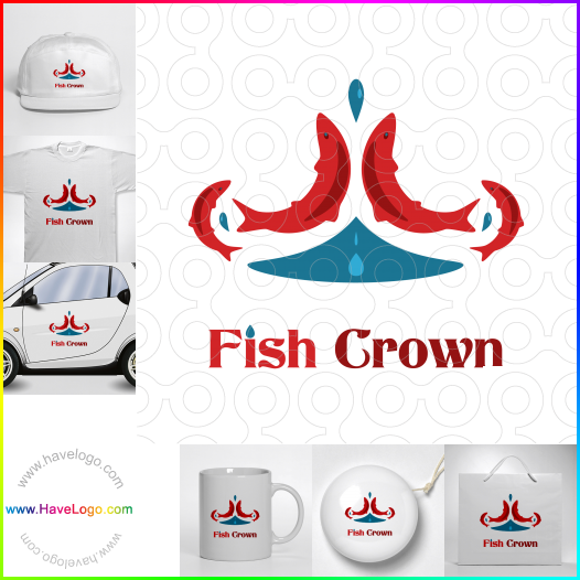 логотип рыбалка магазин - 42760