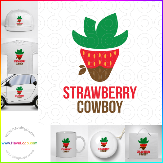 Erdbeer Cowboy logo 66842