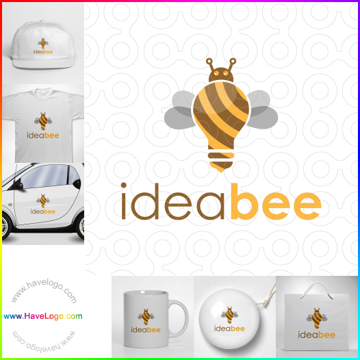 購買此思想的蜜蜂logo設計64630
