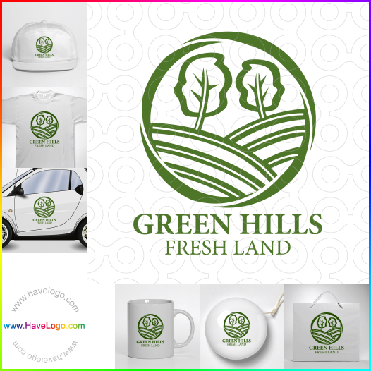логотип Зеленые холмы - 62012