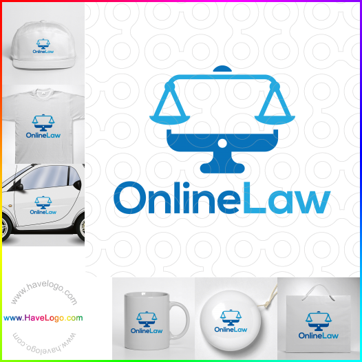 このオンライン法律のロゴデザインを購入する - 61720