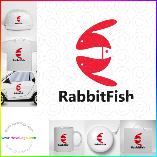 購買此兔子魚logo設計61832