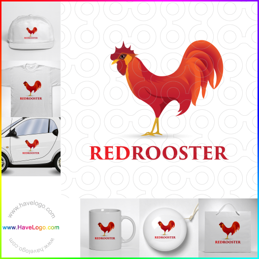 購買此紅公雞logo設計63745