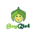 大豆的女孩Logo
