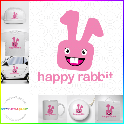 логотип кролик - 6306