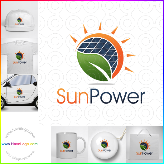 логотип солнечная энергетическая компания - 32735