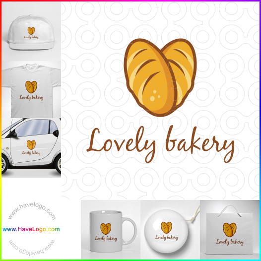 購買此可愛的麵包店logo設計64146