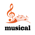 логотип музыкант