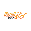 логотип езда на велосипеде