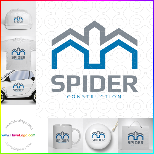 購買此蜘蛛建設logo設計62317