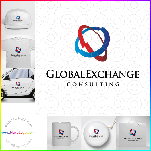 логотип глобальный бизнес - 50580