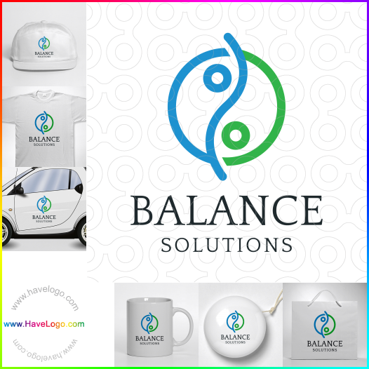 購買此平衡的解決方案logo設計67355