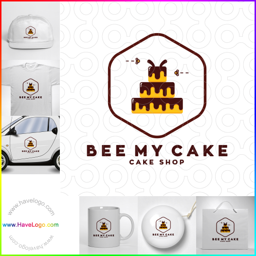 購買此蜜蜂我的蛋糕logo設計61472