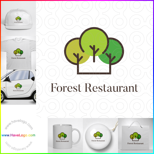 購買此森林餐廳logo設計60128