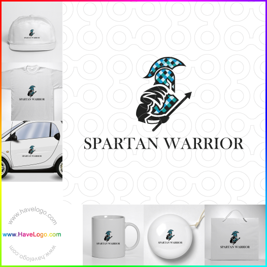 логотип Спартанский воин - 59997