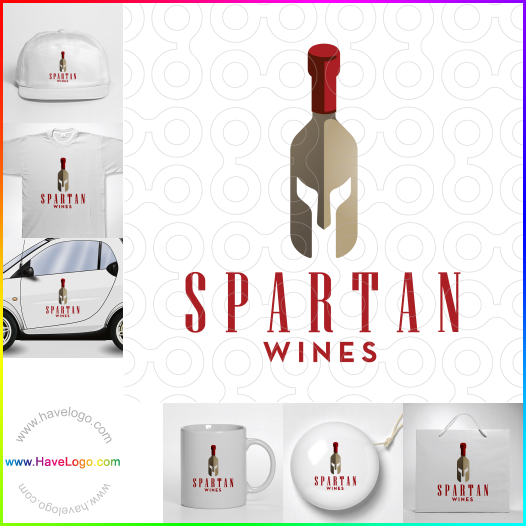 このスパルタンワインのロゴデザインを購入する - 61566