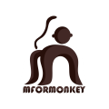 логотип обезьяна