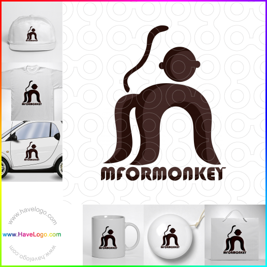 логотип обезьяна - 28484