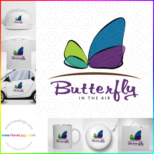 логотип бабочки - 37406