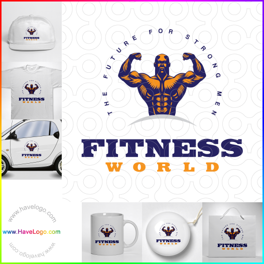 логотип фитнес - 55662